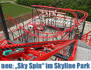 Allgäu Skyline Park: Achterbahn Sky Spin - Spinning Coaster eröffnete im Juli 2013 (©Foto: Skyline Park)
